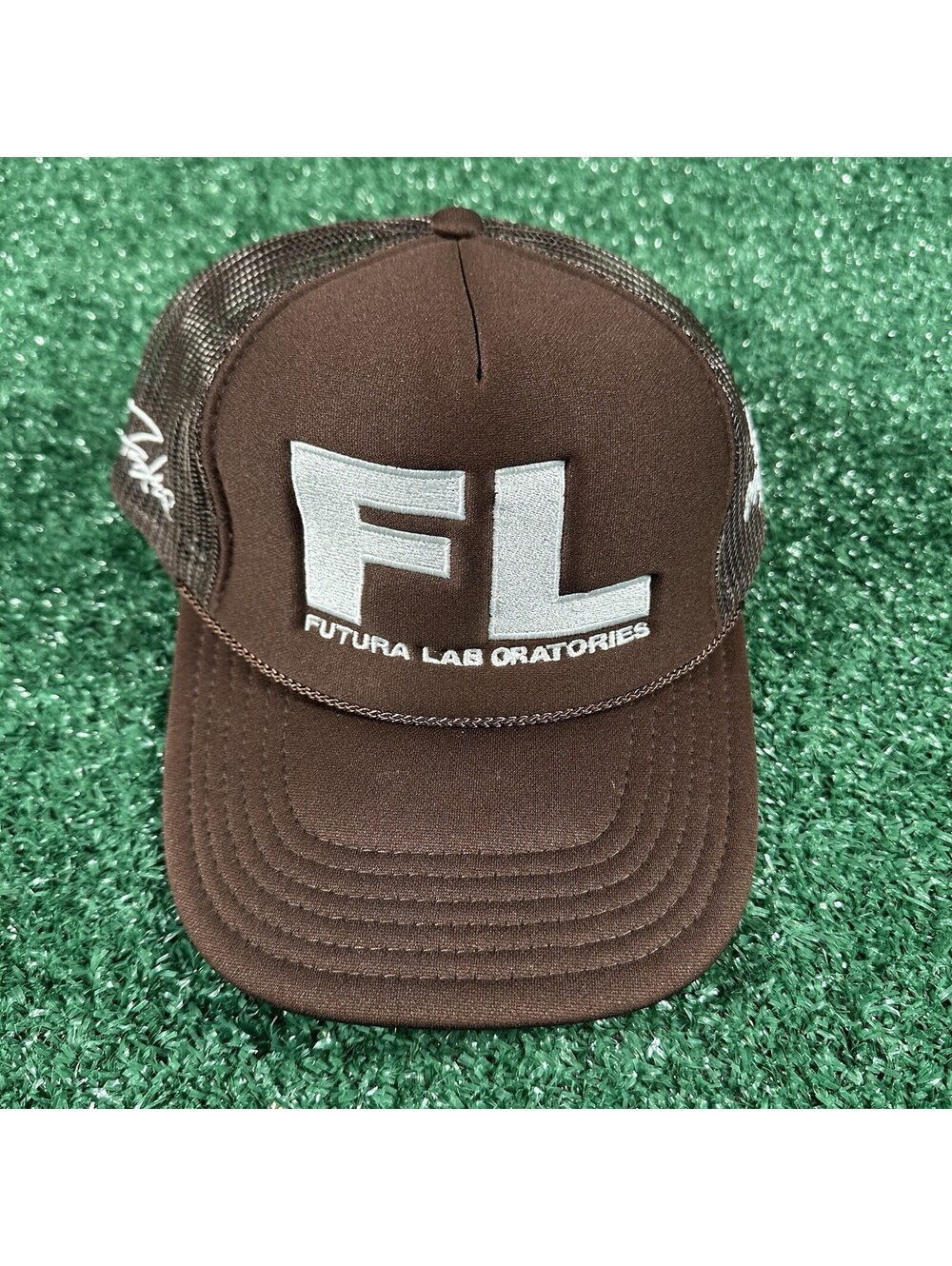 Futura Laboratories Travis Scott Cactus Jack Exclusive Brown Trucker Hat New